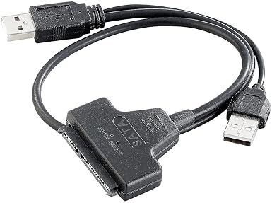 Xystec Festplattenkabel: Festplatten-Adapter SATA auf USB 2.0 für 2,5'-HDD (Festplatten Leser)