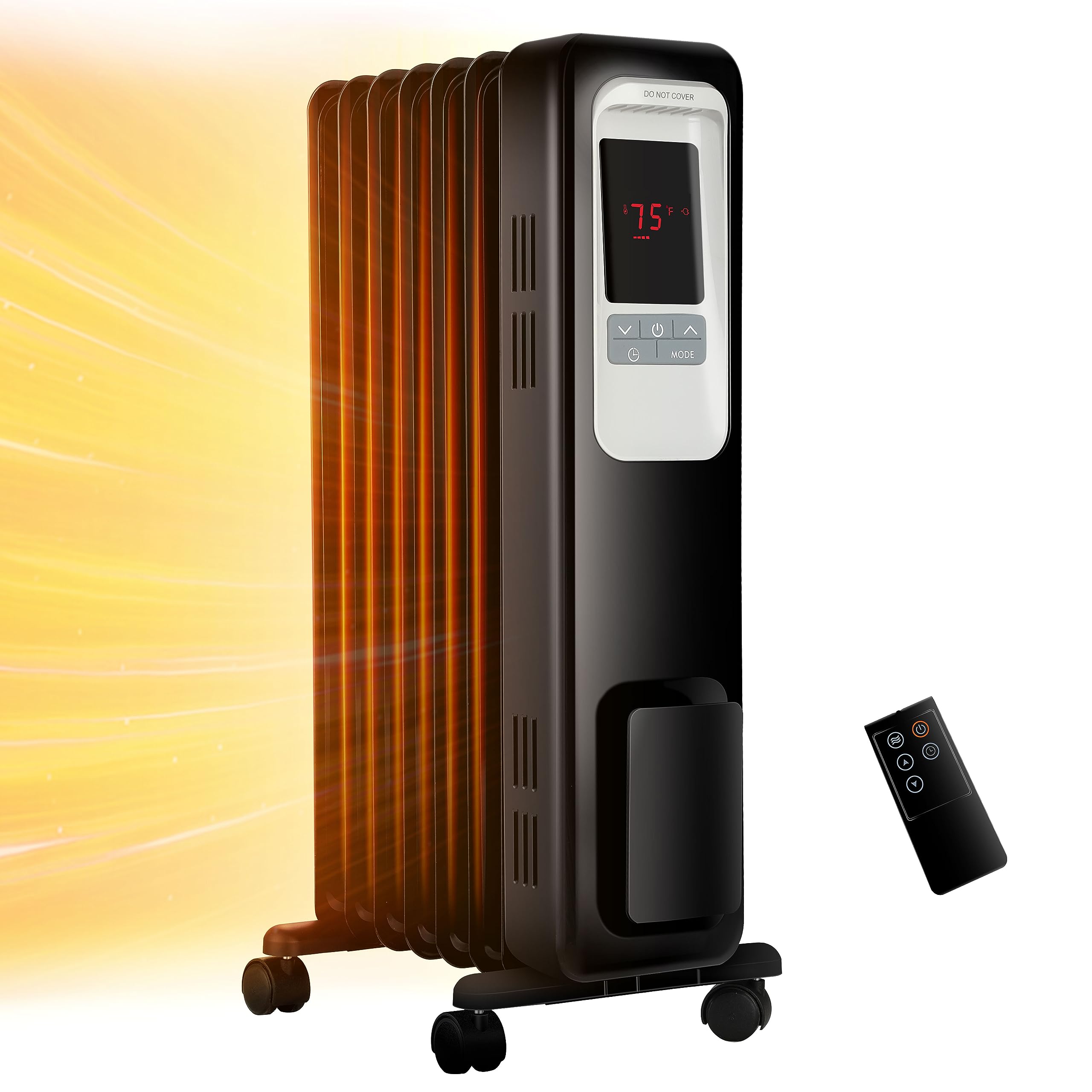 Aikoper Oil Filled Radiator Heater, 1500W Electric