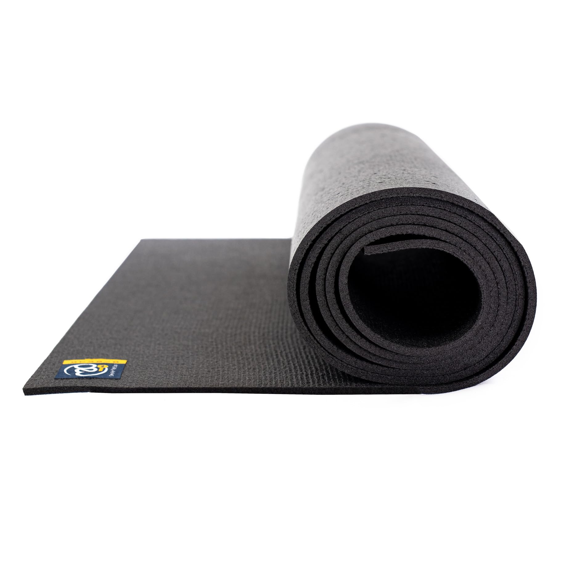 Yoga-Mad Studio Yoga Mat | 183 x 60 x 4.5mm | Non Slip High Density Exercise Mat | Used for Pilates, Yoga, Stretching, Home Workouts and General Fitness (Black)