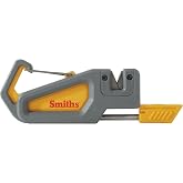 Smith's 50538 Pack Pal Sharpener and Fire Starter &ndash; Grey &ndash; Sharpener &amp; Fire Starter &ndash; Carabiner &amp; Whistle &ndash; Handheld, Compact, Lightweight, Multiuse &ndash; Survival Multitool &ndash; Camping, Hiking, Hunting