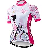 Women's Cycling Jersey, Short Sleeved Bike Shirt Mountain Jersey Comfortable Quick Dry Wear Top