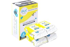 Pet Faves Dog Wipes for Cleaning and Deodorizing | Hypoallergenic Grooming Wipes for Paws and Butt, Clean Face & Body Between Baths, Plant Based Natural Pet Wipes for Dogs and Puppy (400 Count)