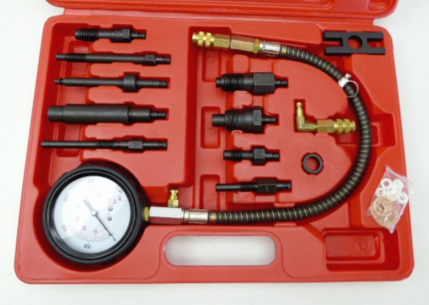 Mekanik 12pc Diesel Engine Compression Test Kit Universal Car Van Tool Set