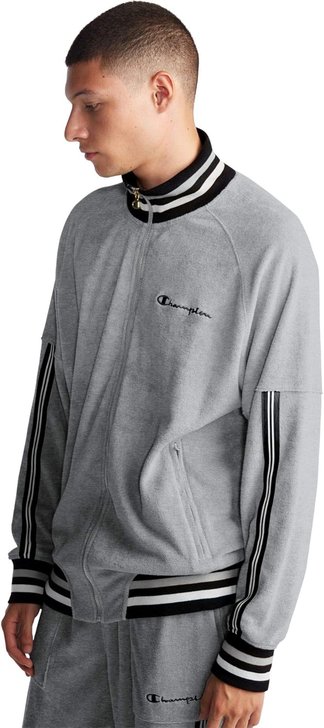 Champion LIFE Men's Terry Warm Up Jacket: Clothing