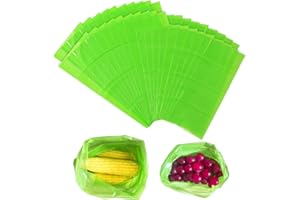 YiFengain Green Bags, Keep it Fresh Produce Bags Reusable Green Fresh Bags Keeps Fruits, Vegetables and Cut Flowers, Fresh Lo