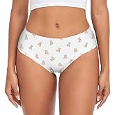 PBJCKAH Soft Underwear Women Briefs Cartoon Colored Hearts Valentines Day Breathable Ladies Hipster Panties XS-XXL