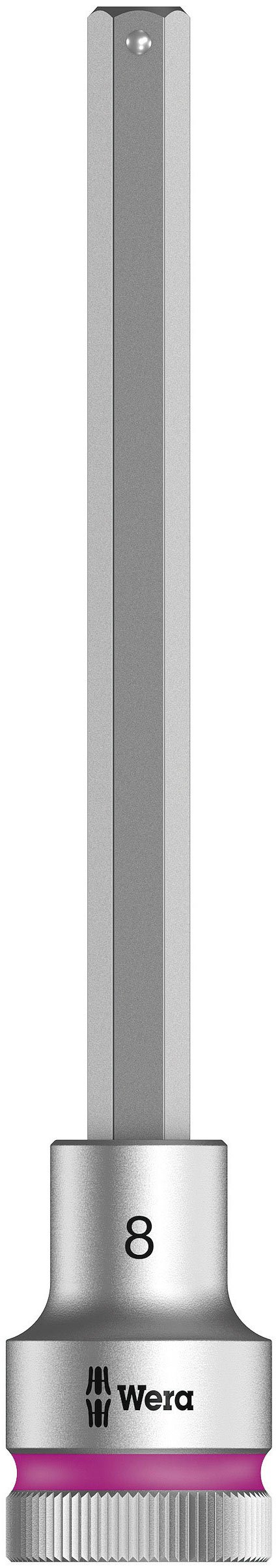 Wera 8740 C HF Zyklop In-Hex-Plus holding function bit socket, 1/2" drive, 8x140mm, 05003844001