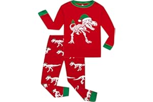 KikizYe Little Boys Long sleeve Pajamas Kids jammies Child Pjs
