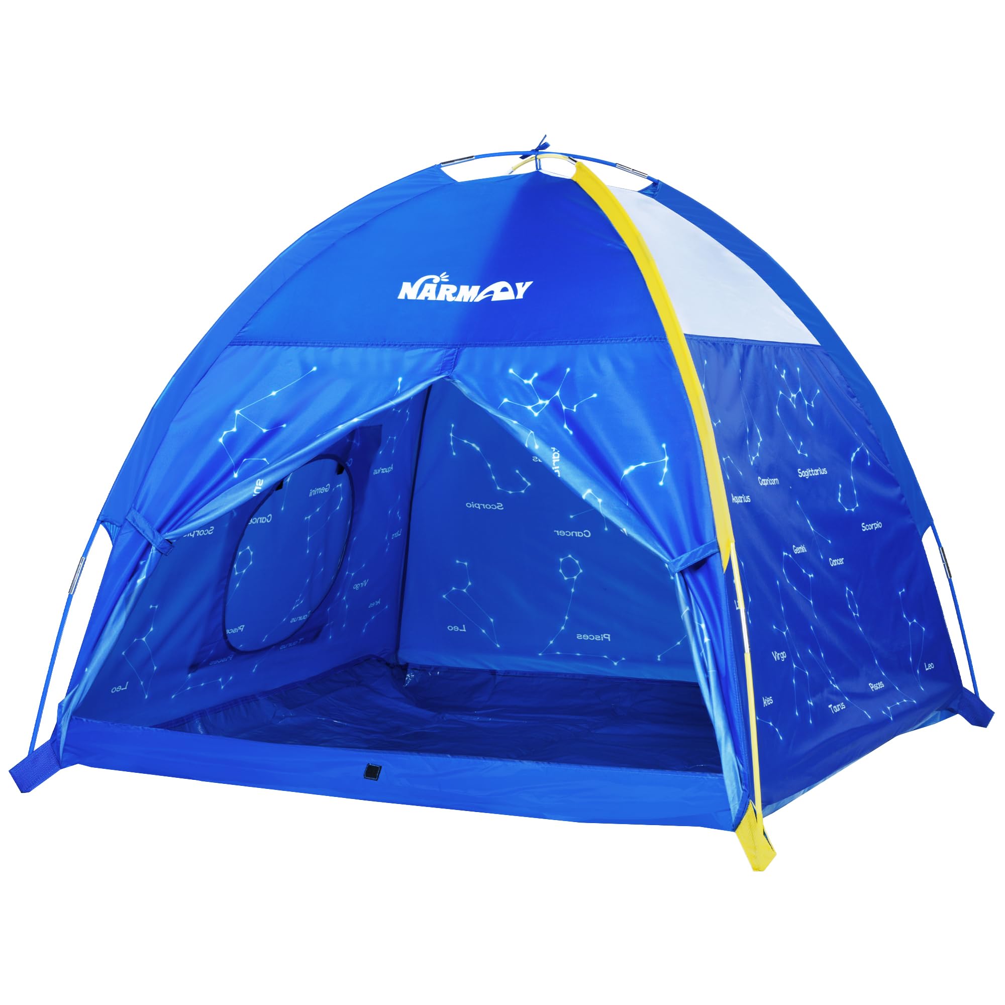 NARMAYยฎ Play Tent Twinkle Zodiac Dome Tent for Kids Indoor/Outdoor Fun - 121 x 121 x 101 cm โ image 1