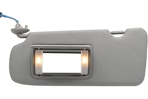 NHILES Driver Left Side Sun Visor Compatible with Honda CRV 2017 2018 2019 2020 2021 2022 Sunshade Number 83280TLAA12ZB Color: Gray