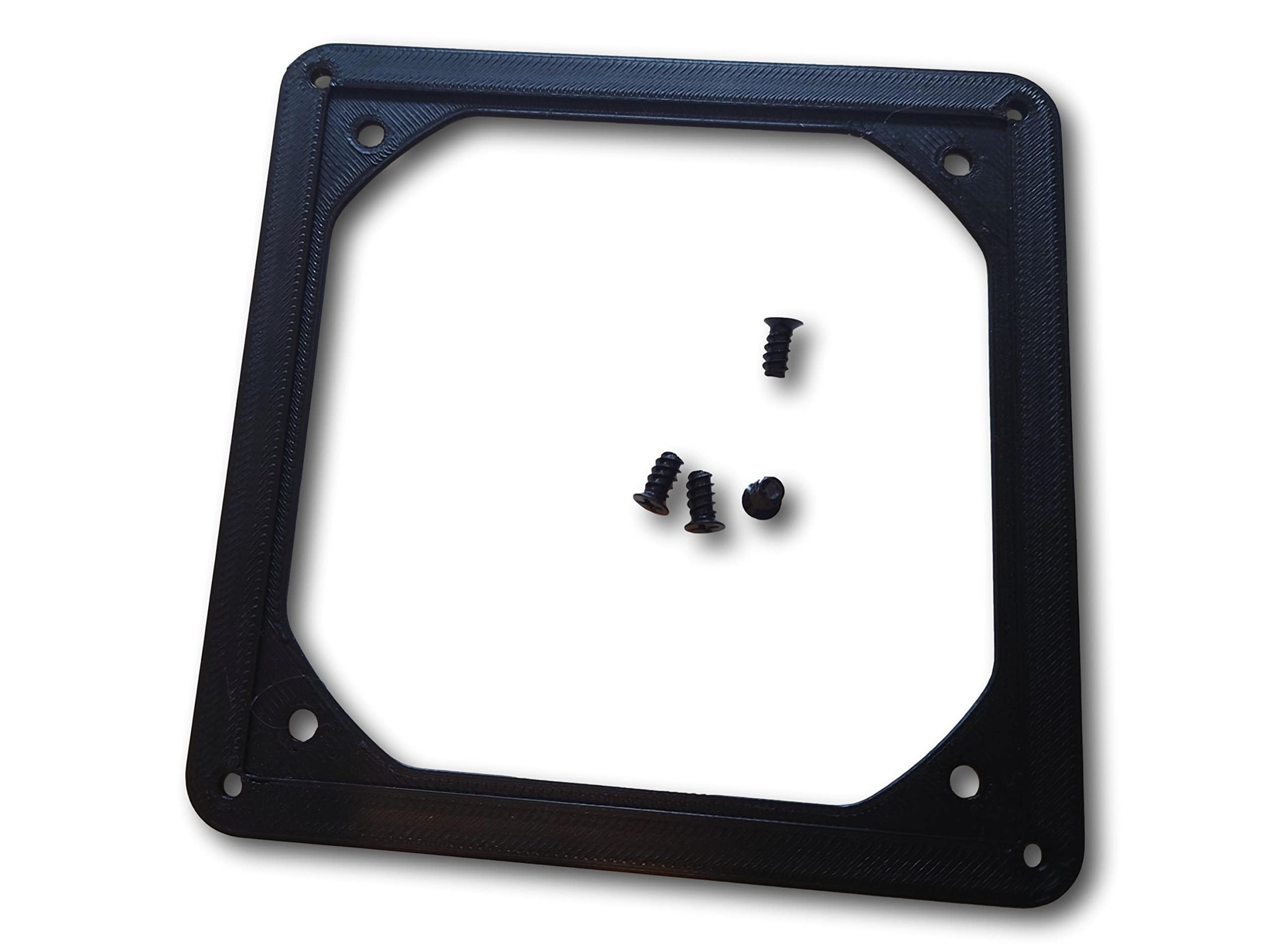 120mm to 140mm PC Fan adaptor plate Mounting Adaptor v2 By Ripe3D (Black)