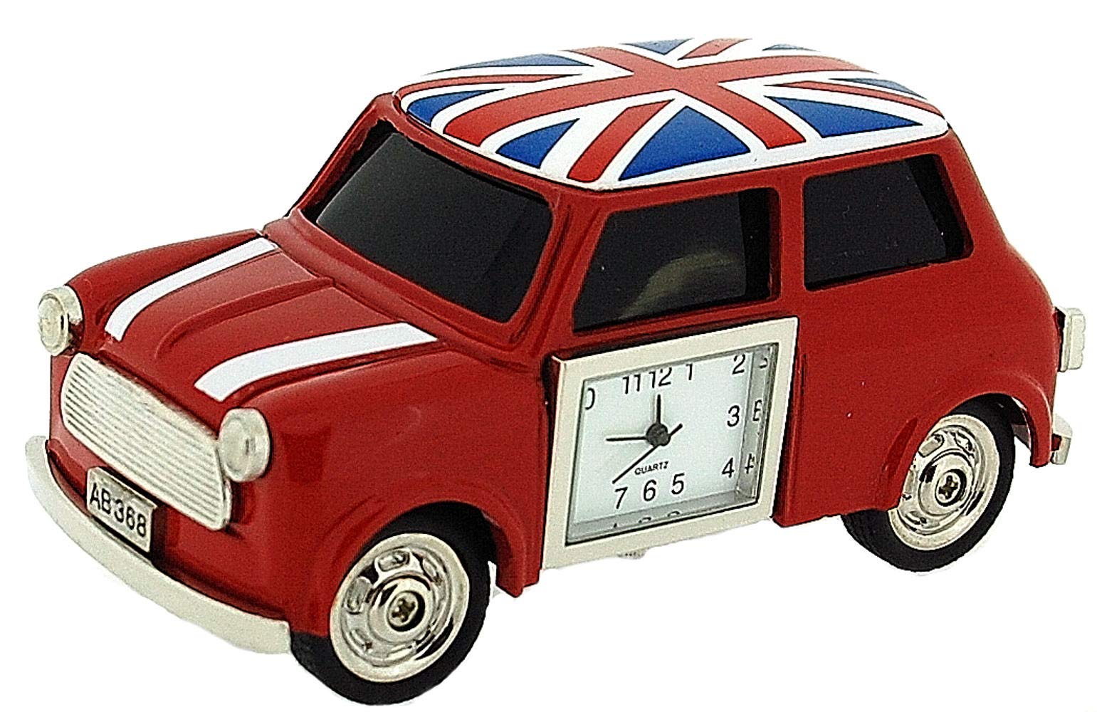 The Emporium Miniature Clocks Clock, Quartz, Red, One Size
