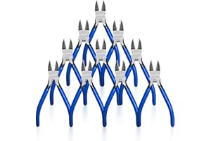 Wire Cutters 10 Pack, KAIHAOWIN 6 inch Dikes Small Wire Cutters Flush Cutters Wire Snips Clippers Diagonal Cutters Side Cutters Cutting Pliers for Crafting