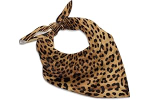 LZQPOEAS Leopard Skin Bandanas Multi-Purpose Hair Scarf Soft Headband Kerchief Handkerchief Head Scarf