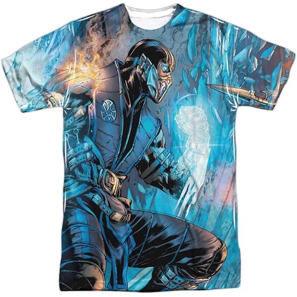 Amazon.com: Mortal Kombat- Sub Zero Vs. Scorpion T-Shirt