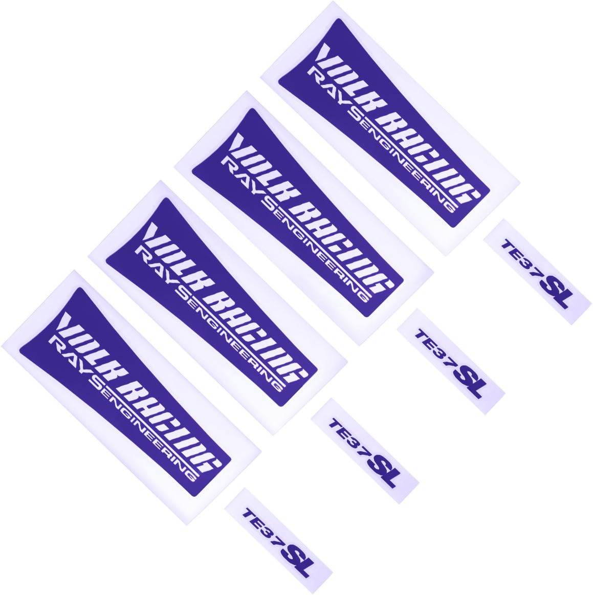 Demupai Decal Vinyl Sticker Compatible with 17/18/19 inches Volk Rays Racing TE37SL Wheels (Dark Blue)