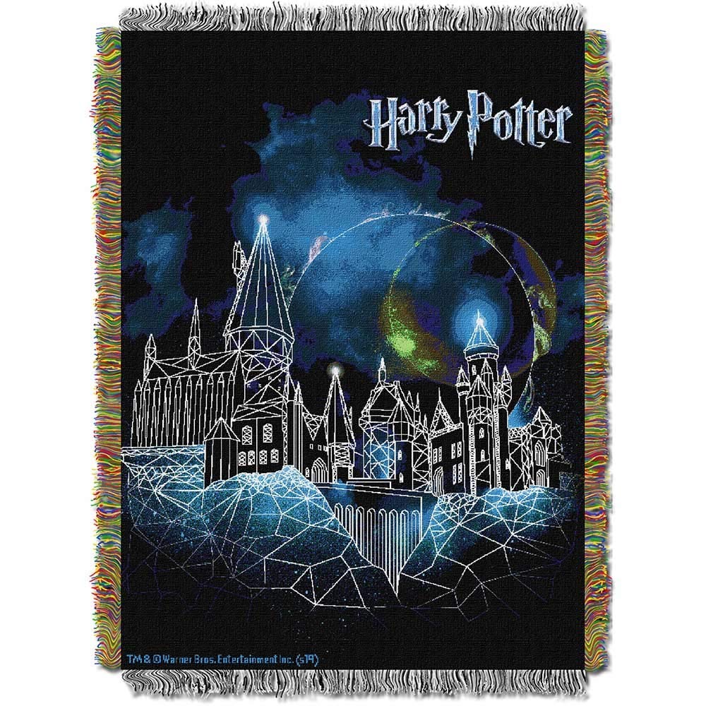Northwest Woven Tapestry Throw Blanket, 48" x 60", Harry Potter Castle