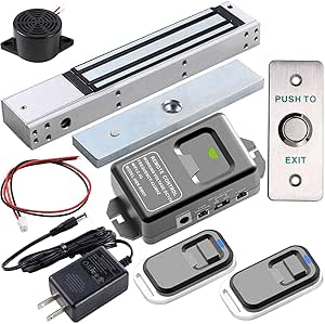 UHPPOTE 2.4GHz WiFi Outswinging Indoor 600lb Electic Magnetic Door Lock System Kit with Remote and Smartphone app Control