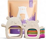 Infatot Teething Mittens 2-Pack Koda Koala Baby Teether Cream