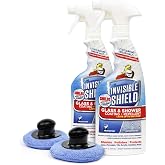 Invisible Shield Protective Glass Shower Coating for Showers, Mirrors, Windows, Tile to Repel Soap Scum and Hard Water Minerals for Easier Cleaning (2 Pack) 16 oz