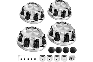Jedaful 8 Lugs Wheel Center Caps Hub Caps Compatible with Car 2500 3500 Epress Van Set of 4 OEM Replacement Chrome Auto Hub C