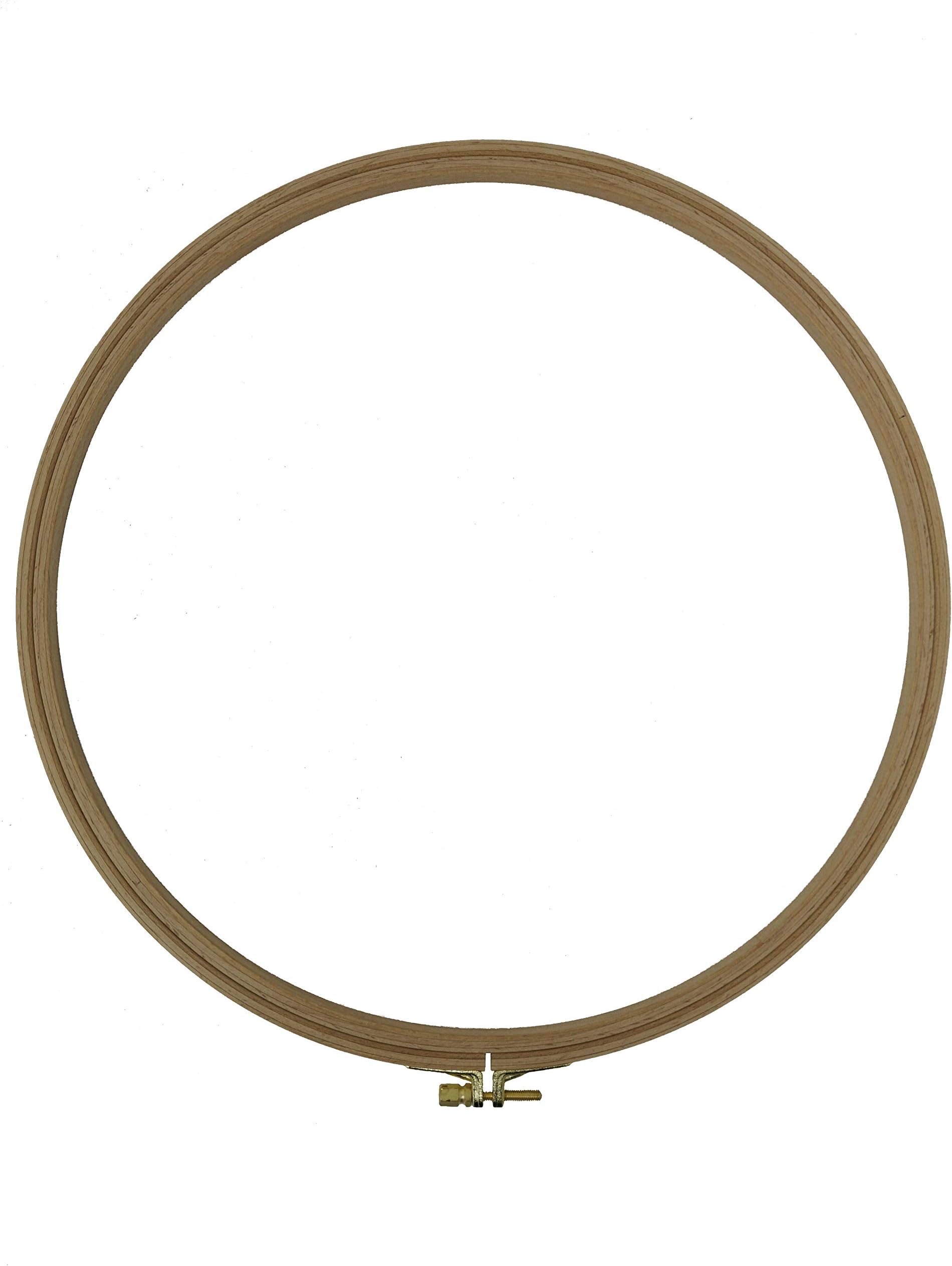 NurgeNurge Premium Beech Wood Gold Clasp Embroidery Hoop 8mm (250mm = 9.84'' ~Approx 9")
