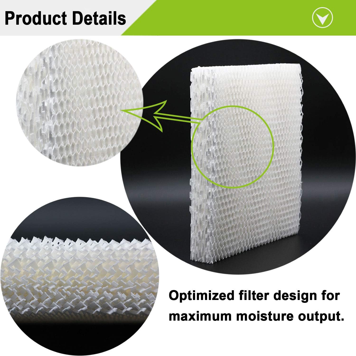 Lemige 6 Pack Humidifier Wicking HFT600 Filters T Compatible with Honeywell Tower Humidifier HEV615 HEV620, Compare to Part HFT600T HFT600PDQ -