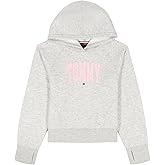 Tommy Hilfiger girls Long Sleeve Fleece Popover Hoodie, Soft & Comfortable