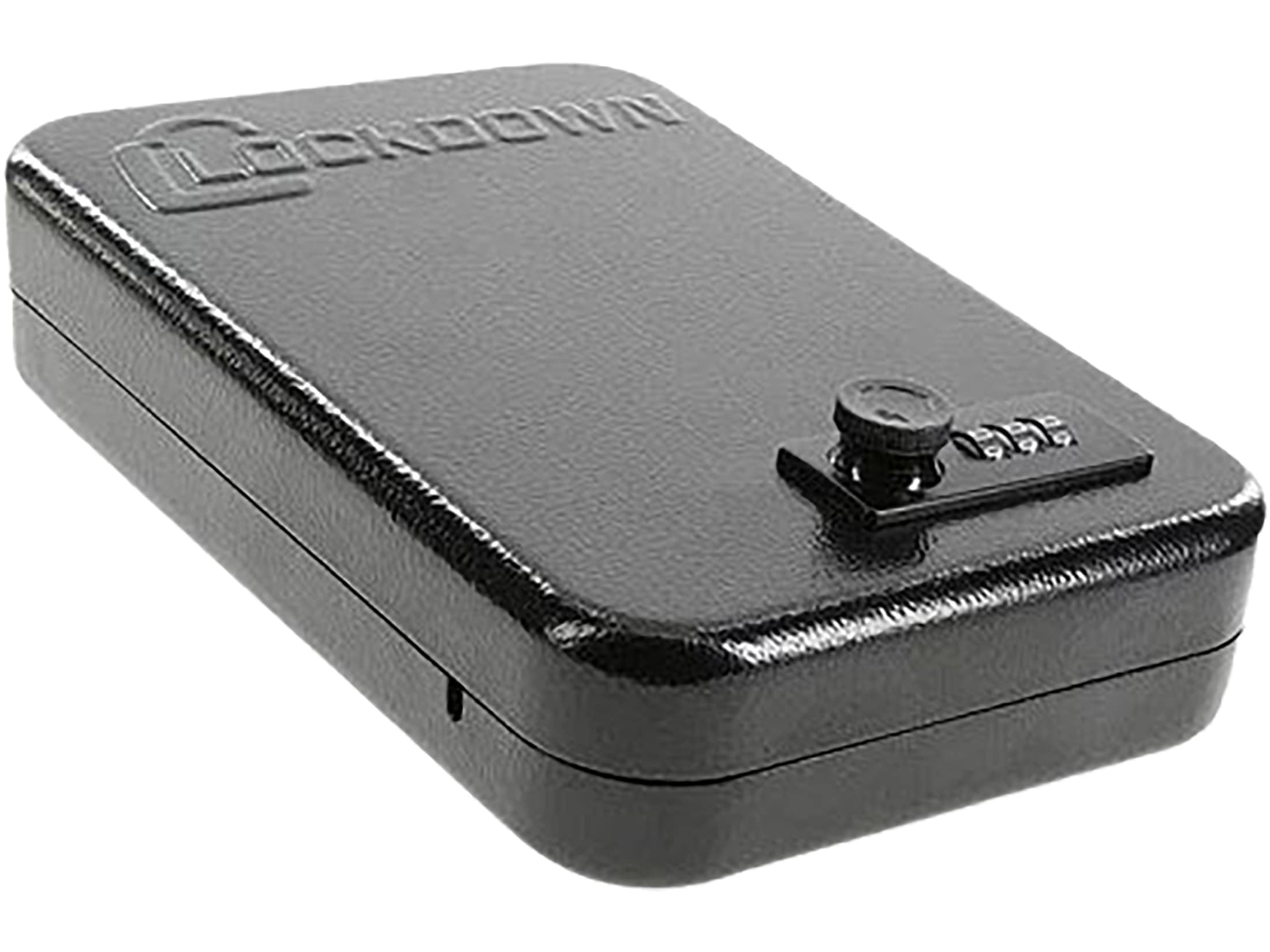 Lockdown Combination Full Size Handgun Vault with All Steel Construction, TSA Approval and California DOJ Certification for Secure Storage and Travel, Black