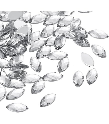 500Pcs Crystal Rhinestones, 0.27 X 0.59 Acrylic
