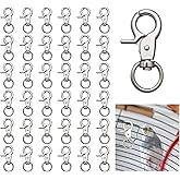 YANMAKE 36PCS Trigger Snap Hooks Zinc Alloy Heavy Duty Swivel Clasp Metal Snap Clips for Dog Leash, Pet Cages, Key Chains, Bags