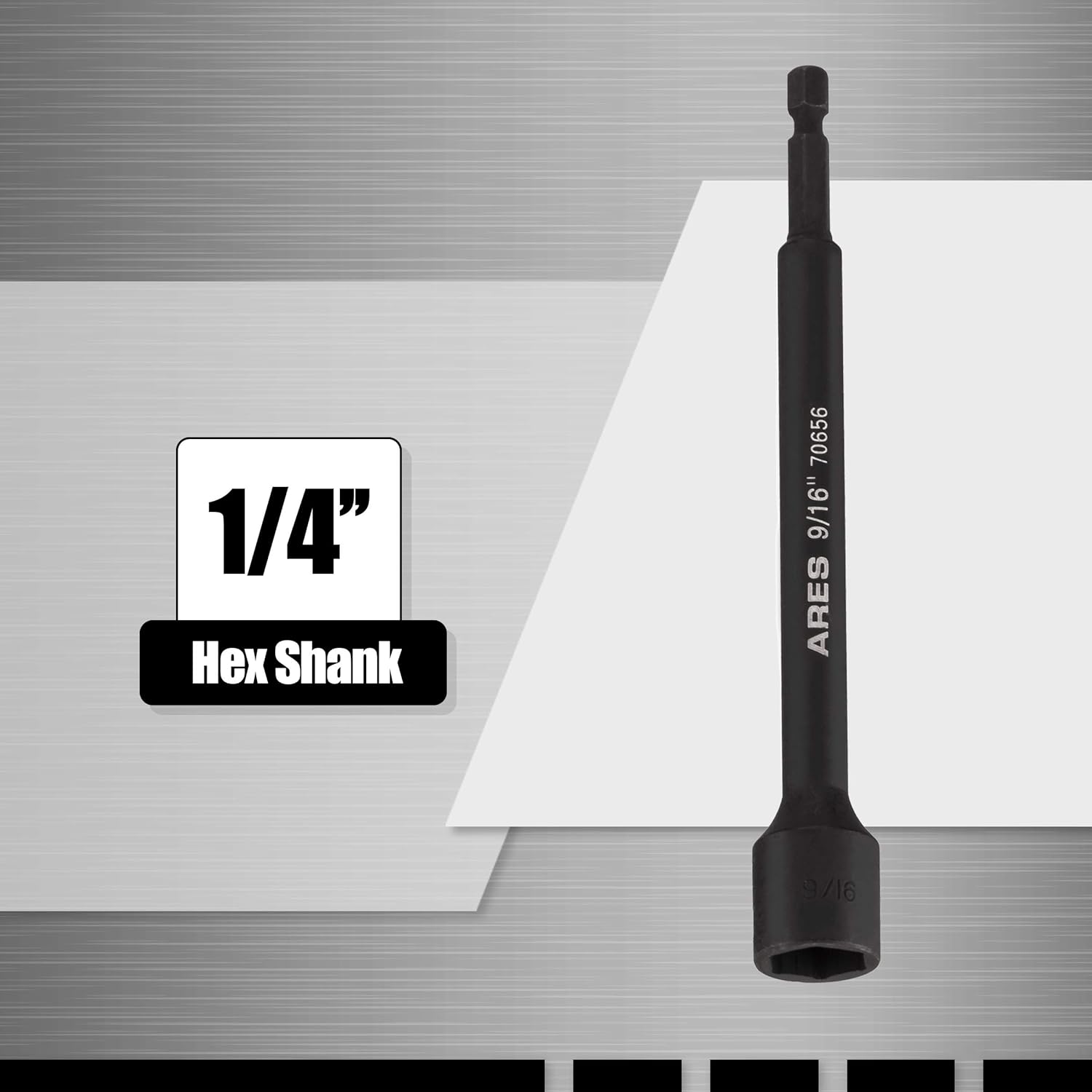 ARES 70650-6-Piece SAE Magnetic Impact Nut Driver Bit Set - Impact Grade Nut Setters with Industrial Strength Magnets: Home Improvement