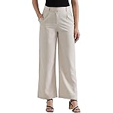 AUZURE High Waisted Work Pants for Women Slim Fit Business Casual Outfits 2026 Office Slacks Dress Pant Trousers with Pockets