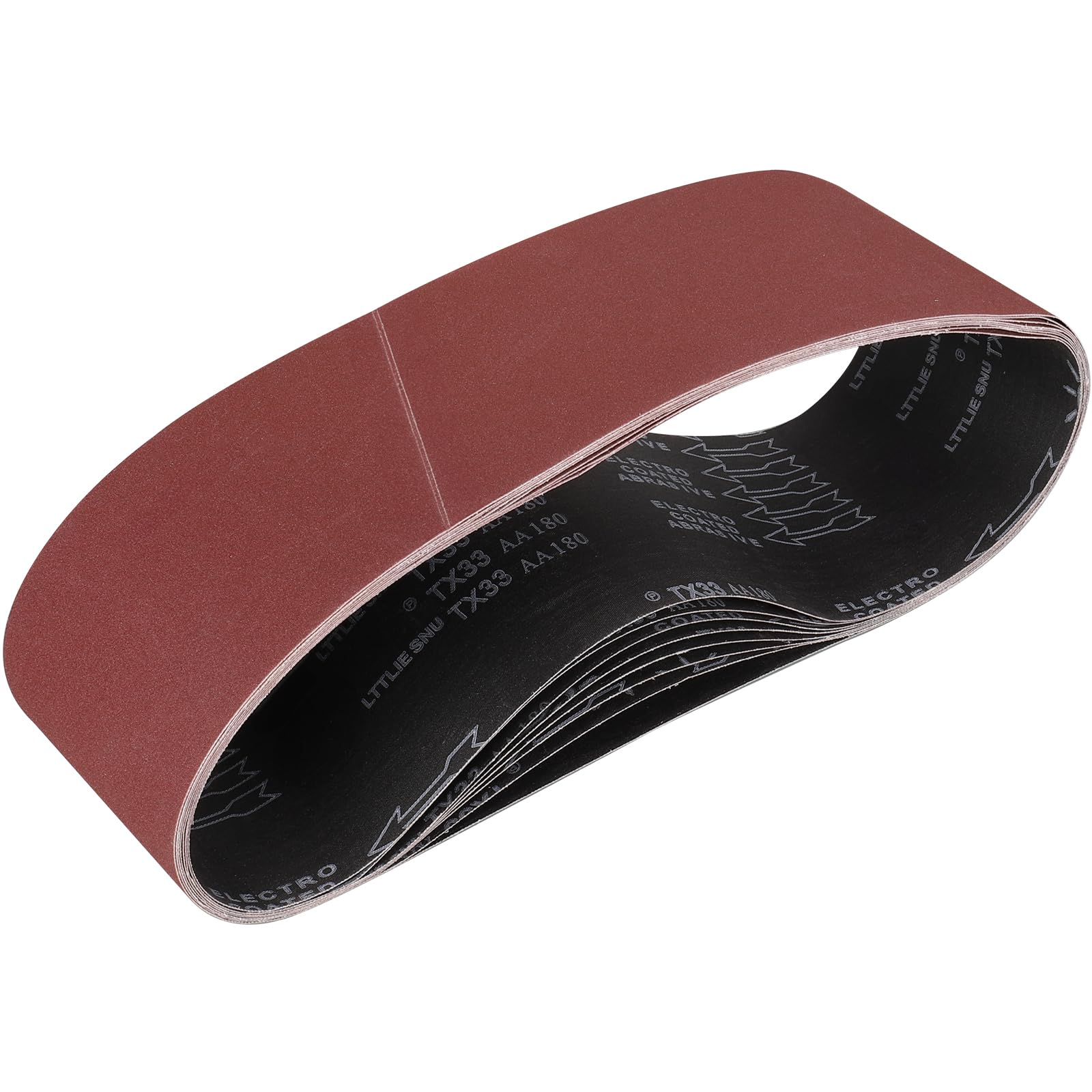 STEBRUAM Sanding Belt 150 x 1220 mm,8PCS 180 Grit