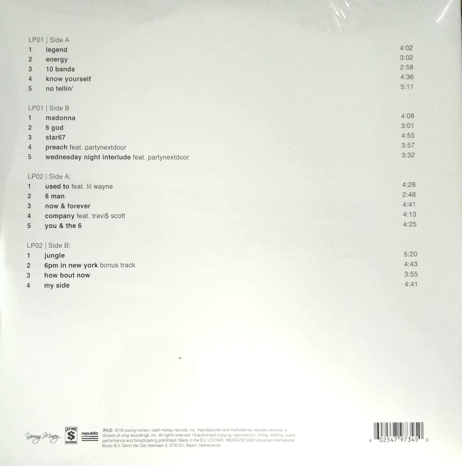 Drake If You Re Reading This It S Too Late 2 Lp Amazon Com Music