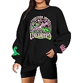 LUKYCILD Musical Sweatshirt for Women Witch Princess Graphic Sweatshirts Long Sleeve Musical Movie Fans Pullover Tops
