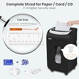 VidaTeco Paper Shredder for Office Matte Black Cross Cut 25 Sheets view 3