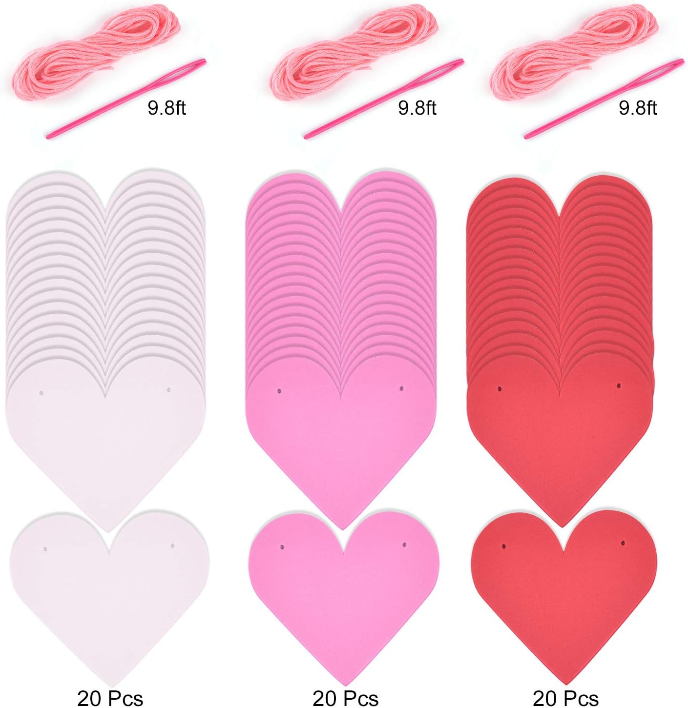 Amazon Com Coopay 3 Set Valentine Mother S Day Heart Garland