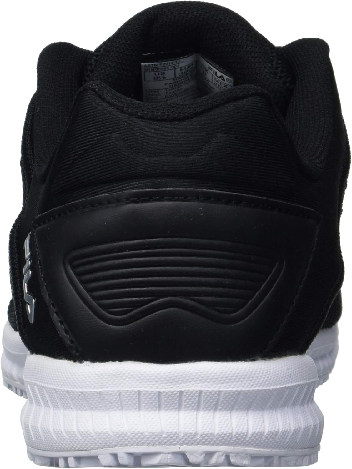  | Fila Women's Memory Techknit Sneakers Slip Resistant Work Shoes Black/White | Shoes