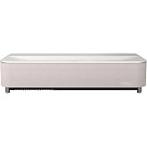 Epson Lifestudio Grand Plus Ultra Short Throw Laser Projector | 4000 Lumens Color and White Brightness 4K Display Technology Sound by Bose Built-In Google TV 3-Chip 3LCD Technology, White