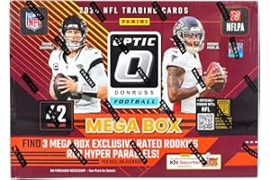 2024 Panini Donruss Optic Football Hobby Mega Trading Card Box (Three Rated Rookie Red Hyper Parallels Per Hobby MEGA Box!