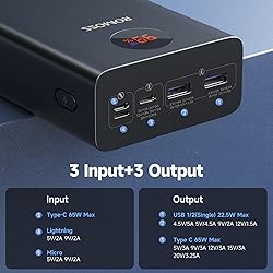 ROMOSS Power Bank, 40,000mAh 65W Portable Laptop