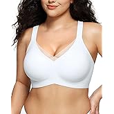 LetsJoli Lace V Seamless Bras for Women No Underwire Bralettes Push Up Wireless Supportive Full Coverage Everyday Bras