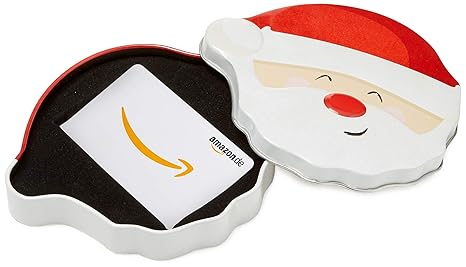 Amazon.de Geschenkkarte in Geschenkbox (Lächelnder Weihnachtsmann) - mit kostenloser Lieferung per Post