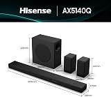 Hisense AX5140Q 5.1.4 Soundbar Dolby Atmos DTS:X 2 Wireless Surround view 3