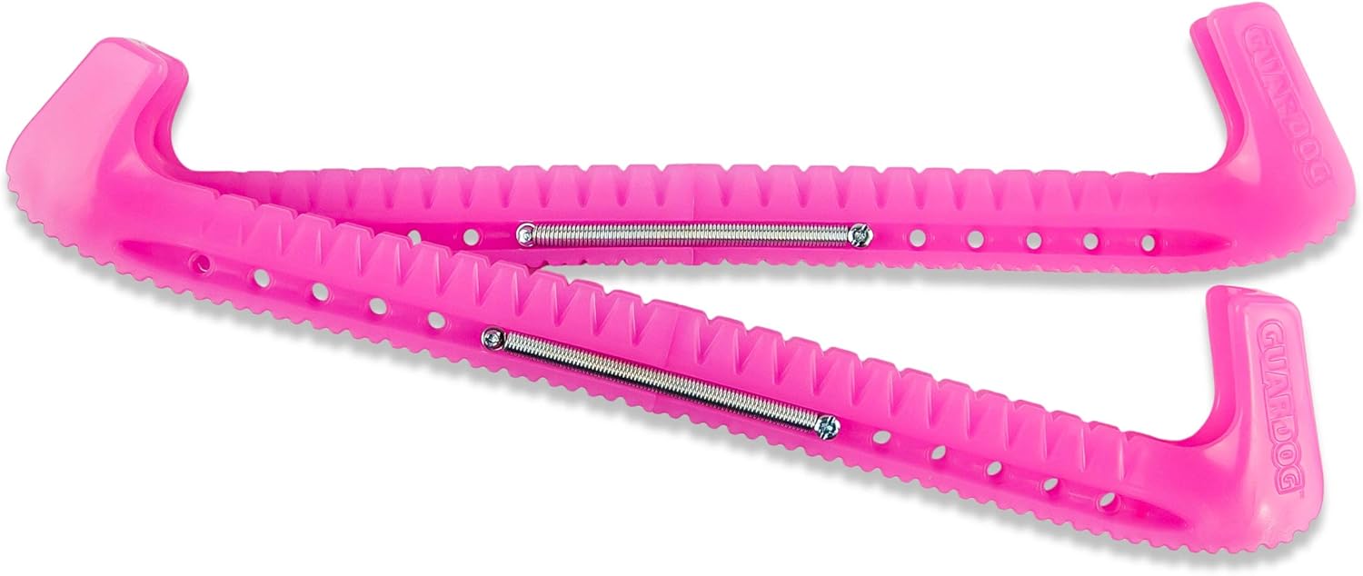 Pro Guard Sports Ice Skate Blade Covers | Deluxe Figure Skate Guards are Easy to Adjust and Can Be Trimmed to Fit | Versatile Skate Protectors for All Ice Skates | 1 Pair, Cool Pink : Sports & Outdoors