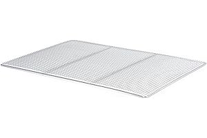 Adcraft Commercial Donut Frying Screen Made of Nickel Plated Wire Mesh for Donut Fryers, 17" x 25", Silver