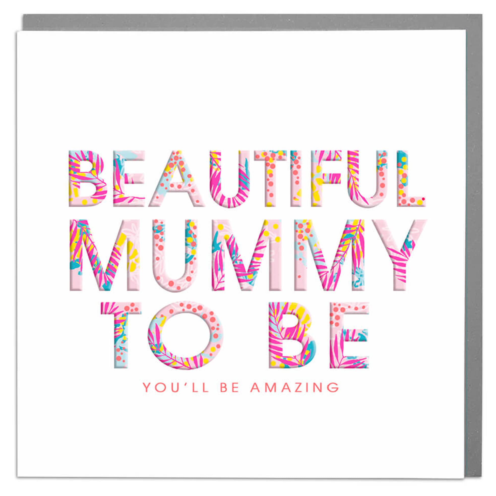 Lola Design - New Baby Congratulations Card - Blank Cards and Envelopes - Baby Shower Card