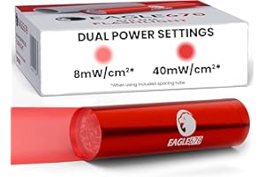 v4.0 670 nm Deep Red LED Light 8mW/cm2 | USA Lab Verified 670nm Flashlight (670 nm LED) w/Silicone Spacing Tube | Easy on The