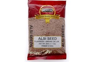 Hemani Flaxseed Whole Raw 200g (7.1 OZ) (Alsi Seeds, Linum usitatissimum) I Premium Seeds I All Natural I Supreme Quality I Gluten Free Ingredients I NON-GMO I Vegan I Indian Origin